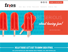 Tablet Screenshot of friospops.com